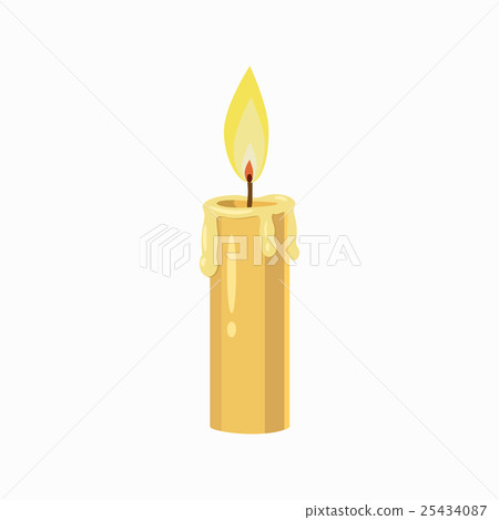 Candle icon, cartoon style Candle icon, cartoon style 25434087