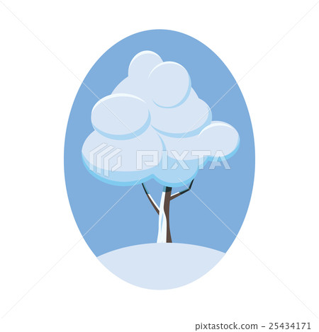 Winter tree icon, cartoon style Winter tree icon, cartoon style 25434171