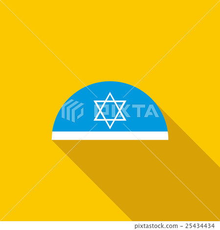 Traditional jewish cap with star of David icon 25434434