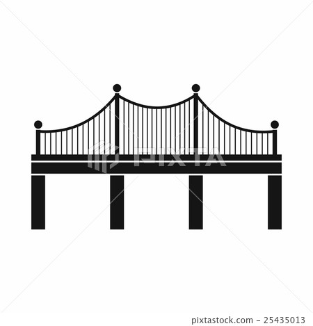 Bridge icon, simple style 25435013