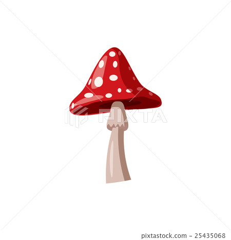 Agaric icon, cartoon style 25435068