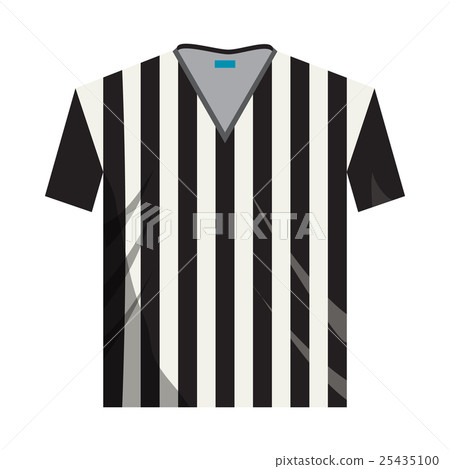 Referee shirt icon, cartoon style 25435100