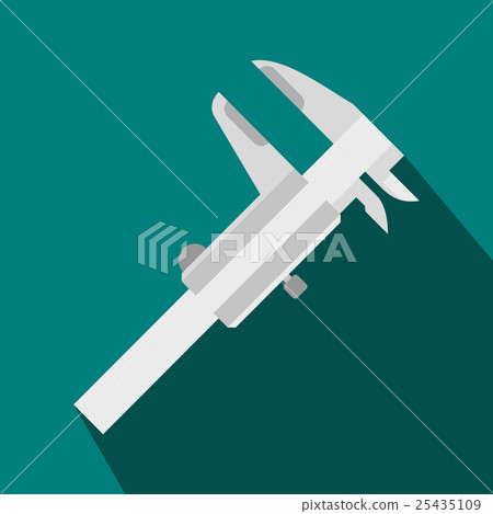 Calipers icon in flat style Calipers icon in flat style 25435109