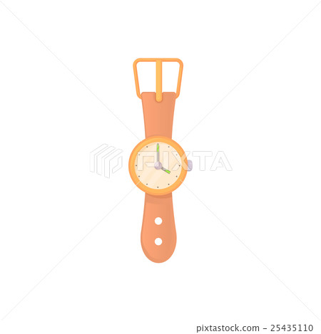 Round wrist watch icon, cartoon style Round wrist watch icon, cartoon style 25435110