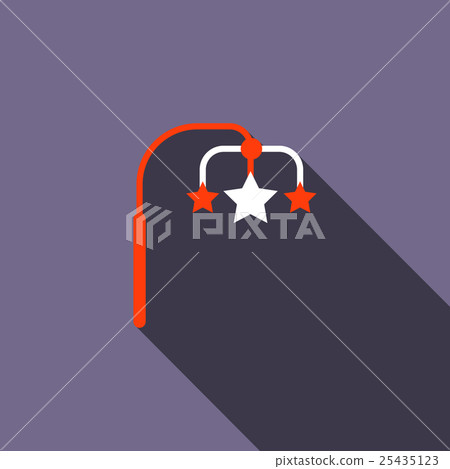 Hanging toy icon, flat style Hanging toy icon, flat style 25435123