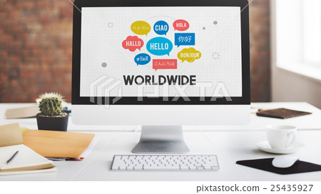 Communication Foreign Languages Greeting Worldwide Concept 25435927