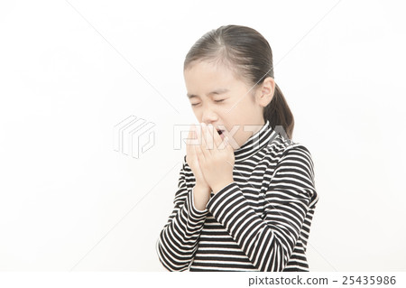 Bad girl girl flu cough sneeze 25435986