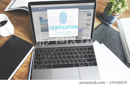 Fingerprint Password Biometrics Technology Concept Fingerprint Password Biometrics Technology Concept 25436079
