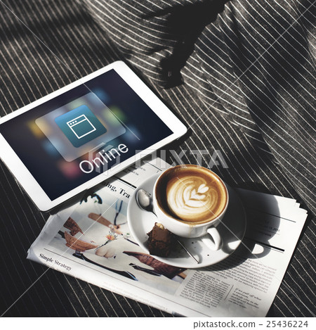 Website Network Online Communication Concept 25436224