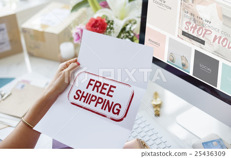 Free Shipping Delivery Stamp Graphic Concept 25436309