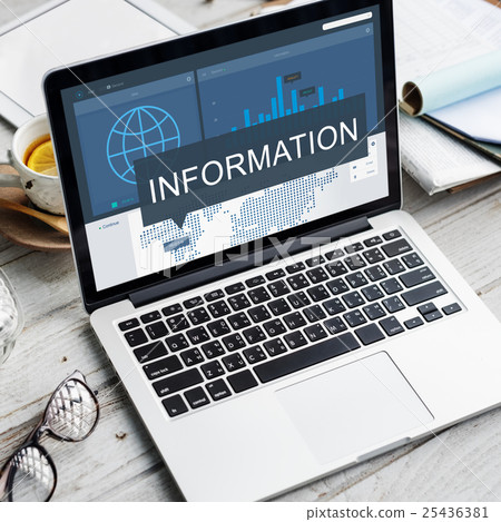 Information Data Details Facts Research Graphic Concept 25436381