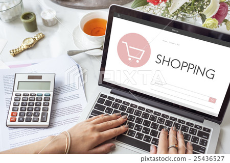 E-commerce Shop Online Homepage Sale Concept 25436527