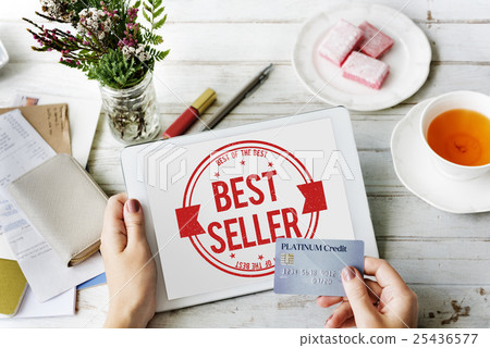 Best Seller Certificate Stamp Concept 25436577