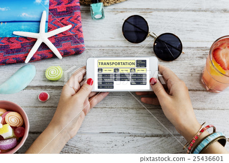 Travel Navigation Journey Vacation Trip Telephone Concept 25436601