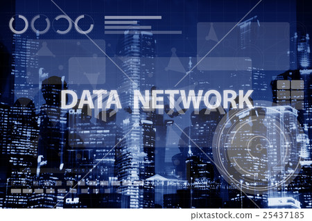 Computer Network Digital Connection Technology Concept 25437185