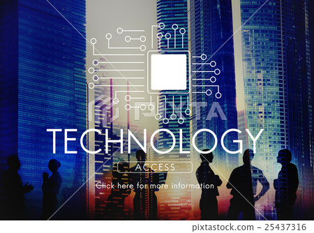 Circuit Board Chip Technology Concept Circuit Board Chip Technology Concept 25437316