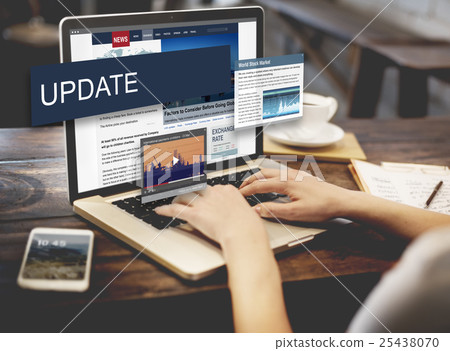 Update Trends Report News Flash Concept Update Trends Report News Flash Concept 25438070