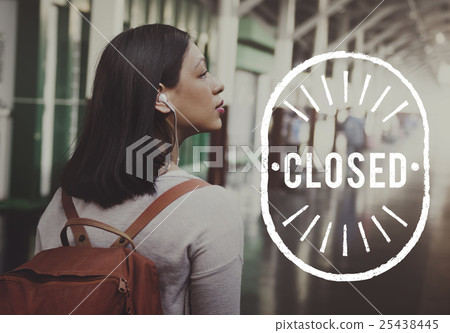 Closed Bloacked Covered Sealed Shut Graphic Concept 25438445