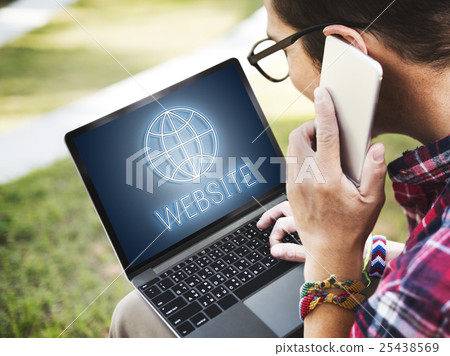 Website Internet Technology Globe Concept Website Internet Technology Globe Concept 25438569
