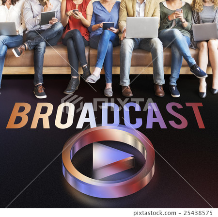 Digital Music Streaming Online Entertainment Media Concept 25438575