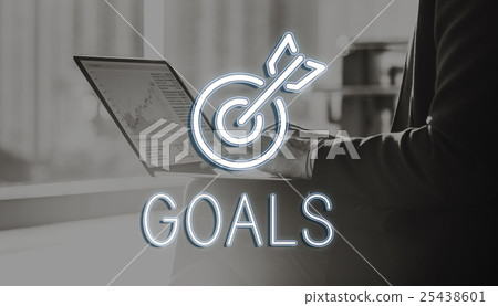 Target Goals Aim Aspiration Focus Vision Graphic Concept 25438601