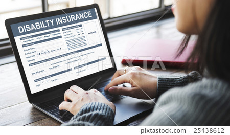 Disability Insurance Form Contract Concept 25438612
