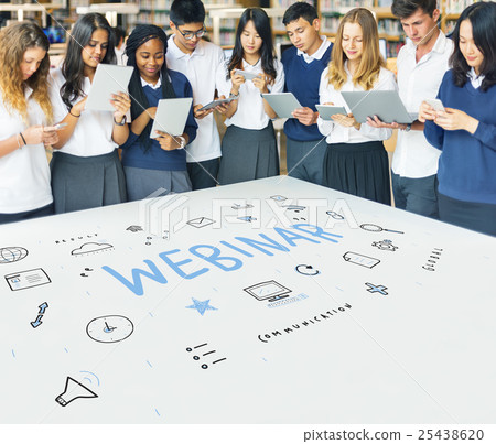 Webpage Browser Digital Icon Symbols Concept Webpage Browser Digital Icon Symbols Concept 25438620