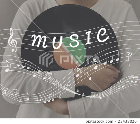 Music Note Art of Sound Instrumental Concept 25438826