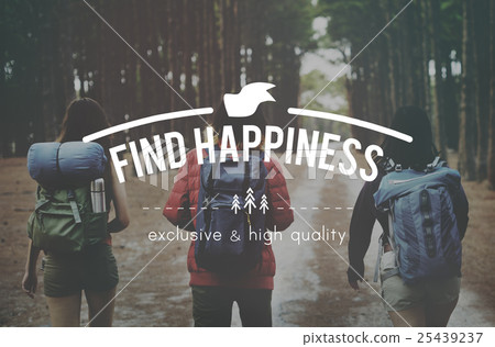 Find Happiness Pleasure Leisure Recreational Pursuit Concept 25439237