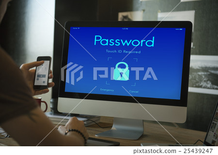 Locked Privacy Security System Protection Concept 25439247