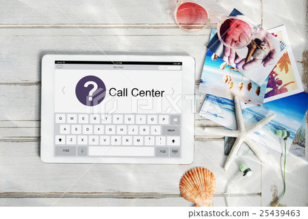 Call Center Information Operator Service Graphic Concept 25439463