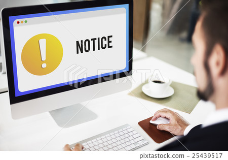 Notice Notification Alert Exclamation Point Concept 25439517