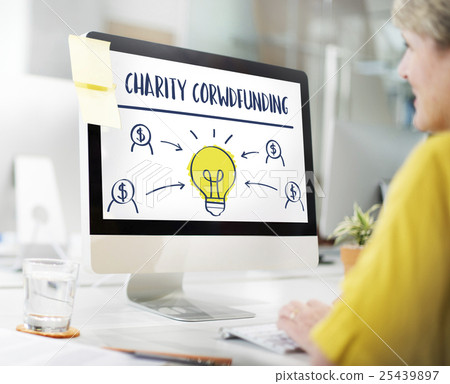 Crowd Funding Funding Give Help Nonprofit Concept Crowd Funding Funding Give Help Nonprofit Concept 25439897
