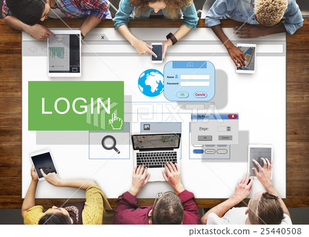 Log-in Membership Register Subscribe Apply Concept 25440508