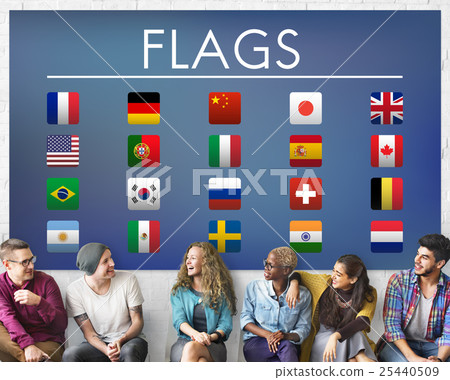 Flag Countries Foreign International Symbol Concept 25440509