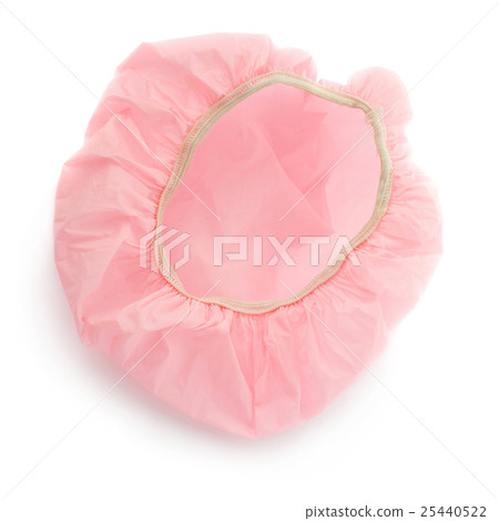 Shower cap isolated over the white background Shower cap isolated over the white background 25440522