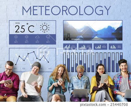 Weather Condition News Report Climate Forecasting Meteorology Temperature Concept 25440708