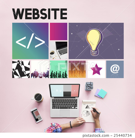Homepage Website Coding Computer Networking Technology Concept Homepage Website Coding Computer Networking Technology Concept 25440734