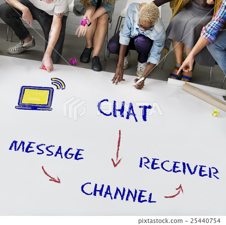 Blog Chat Communication Connection Graphic Concept 25440754