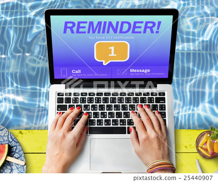 Messaging Communication Notification Alert Reminder Concept 25440907
