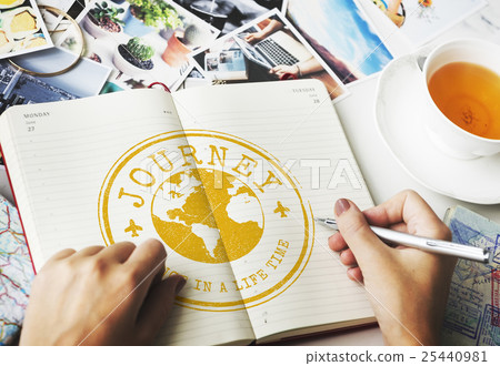 Travel Explore World Journey Stamp Concept Travel Explore World Journey Stamp Concept 25440981
