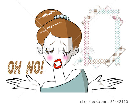 令人尷尬的女人和氣球（半透明膠帶） 25442160