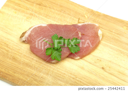 meat on the white background 25442411
