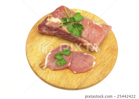 meat on the white background 25442422
