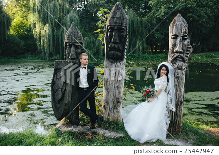 young bridal couple young bridal couple 25442947