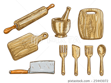 Vector kitchen tools. Kitchenware appliances Vector kitchen tools. Kitchenware appliances 25443072