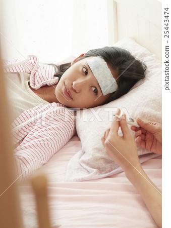 A girl who is sleeping 25443474