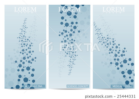 Set of modern vector flyers. Abstract background 25444331
