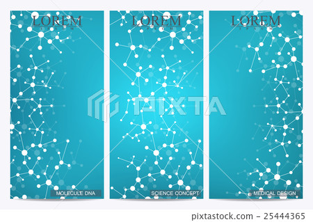 Set of modern vector flyers. Abstract background 25444365