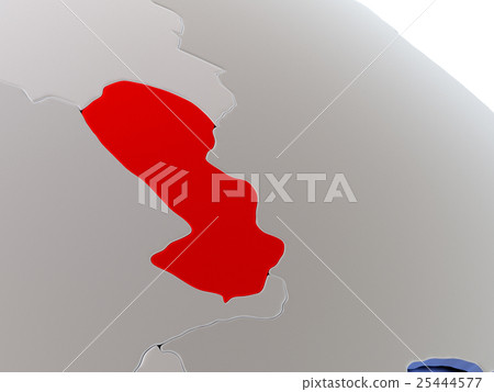 Paraguay on world map 25444577